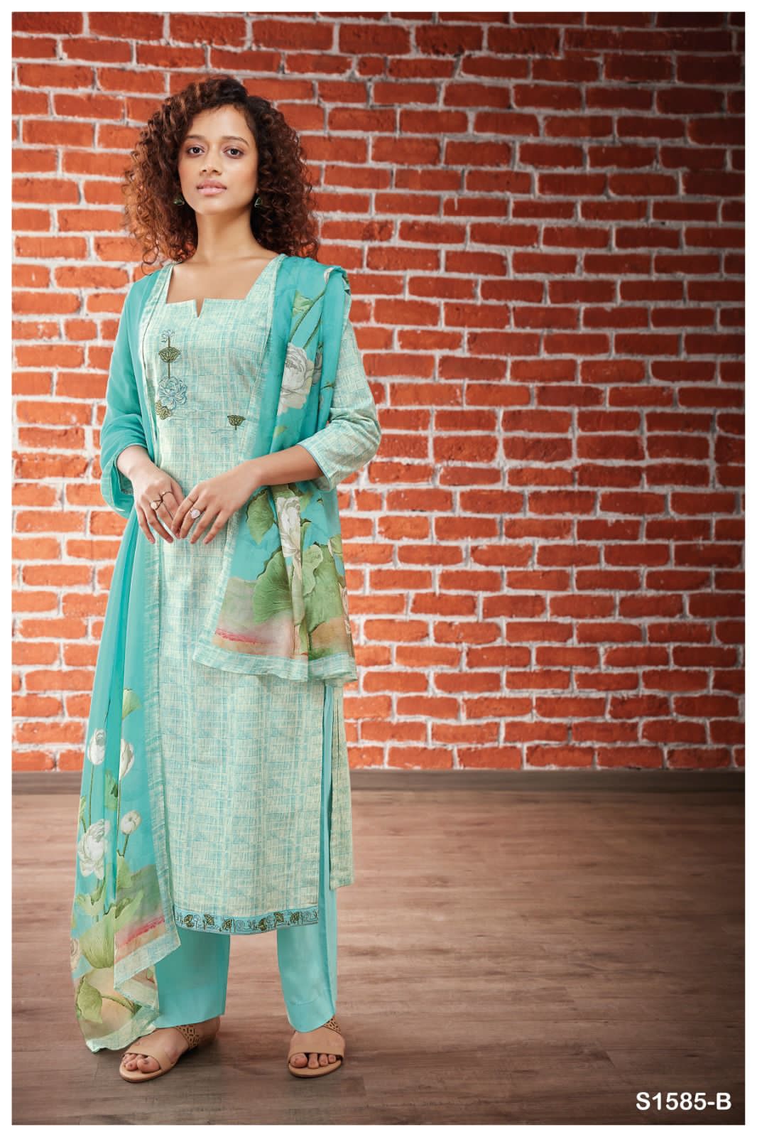 Ganga Pavani S1585 Wholesale Cotton Printed Salwar Kameez